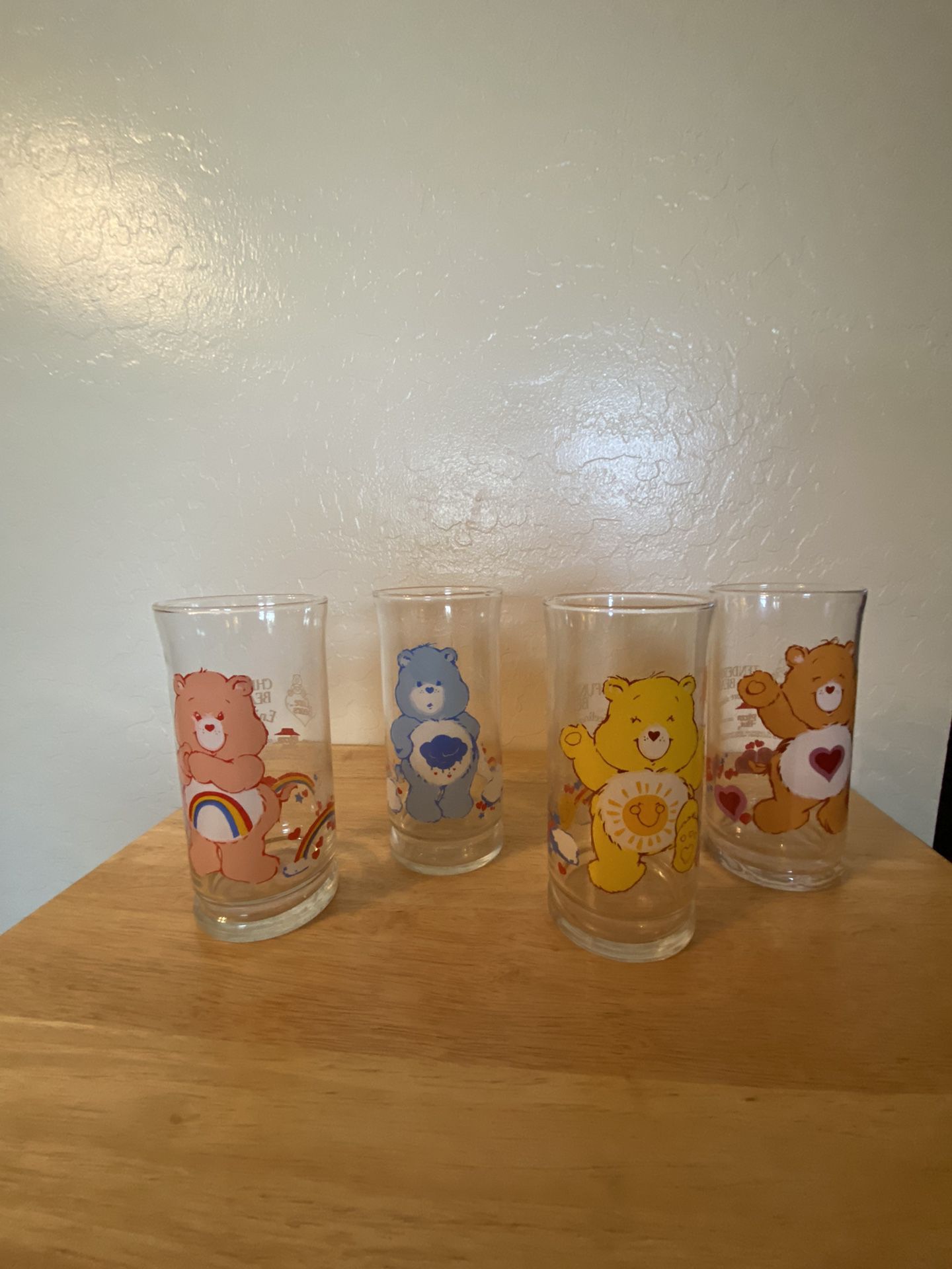 1983 Pizza Hut Care Bear Glasses