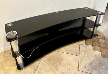 Tv stand black glass Copenhagen