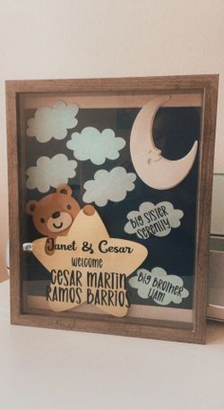 Welcome Baby Shadow Box