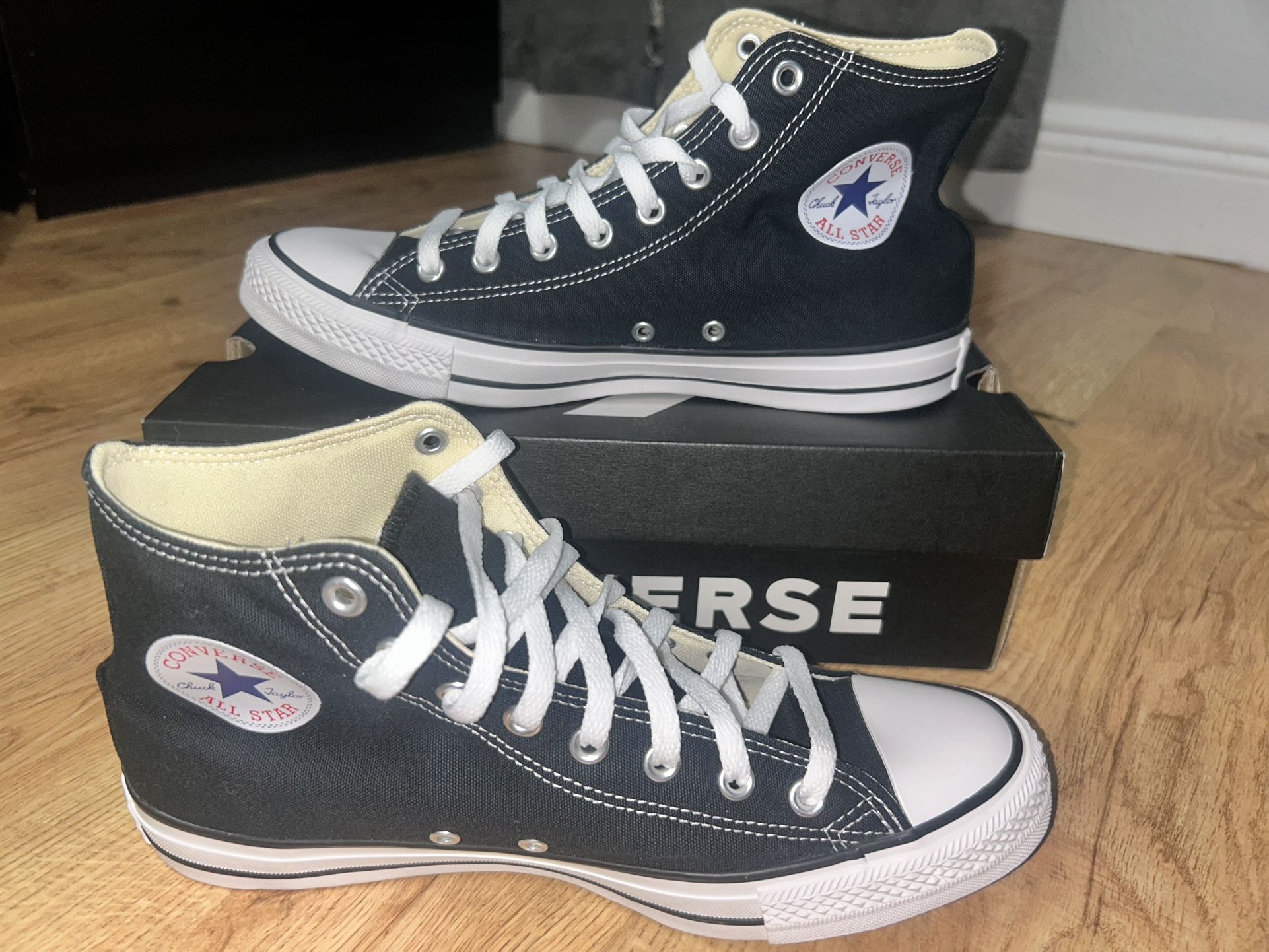 CLASSIC HIGH TOP BLACK CONVERSE (SEND BEST OFFER)