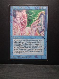 Psychic Allergy RARE MTG DRK