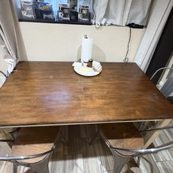 Farmhouse Dining Table With Chairs