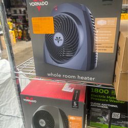 VH(contact info removed)-Watt Electric Portable Space Heater, Whole Room Vortex Heat Circulation, Charcoal