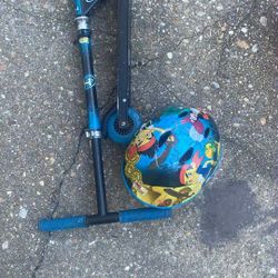 Baby Scooter With Helmet 