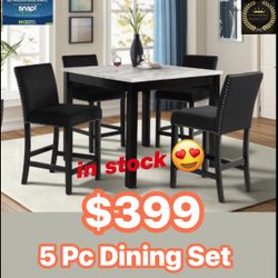 5 Pc Dining Table Ready To Go Today 