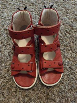 Memo Ladybird  European sz29 / US 12 little kid Orthopedic Corrective High-Top Ankle Support Sandal