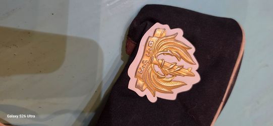 Vintage Israel Navy Woman Beret w Metal Badge 1985 Used Authentic