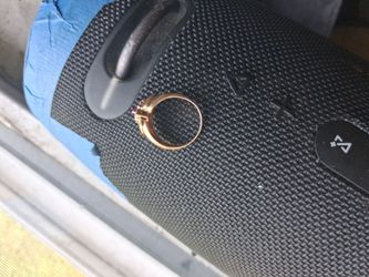 Gold Ring with Red Stone