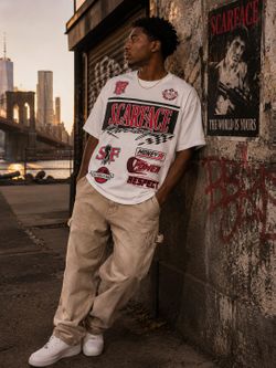 Scareface White T-Shirts XXL