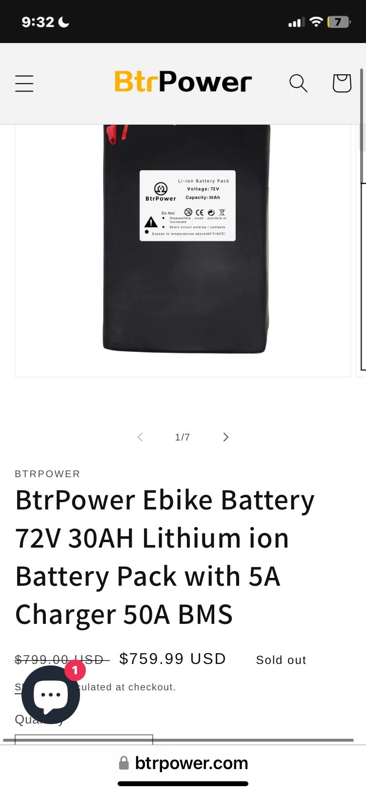 Btr 48v 40ah Battery