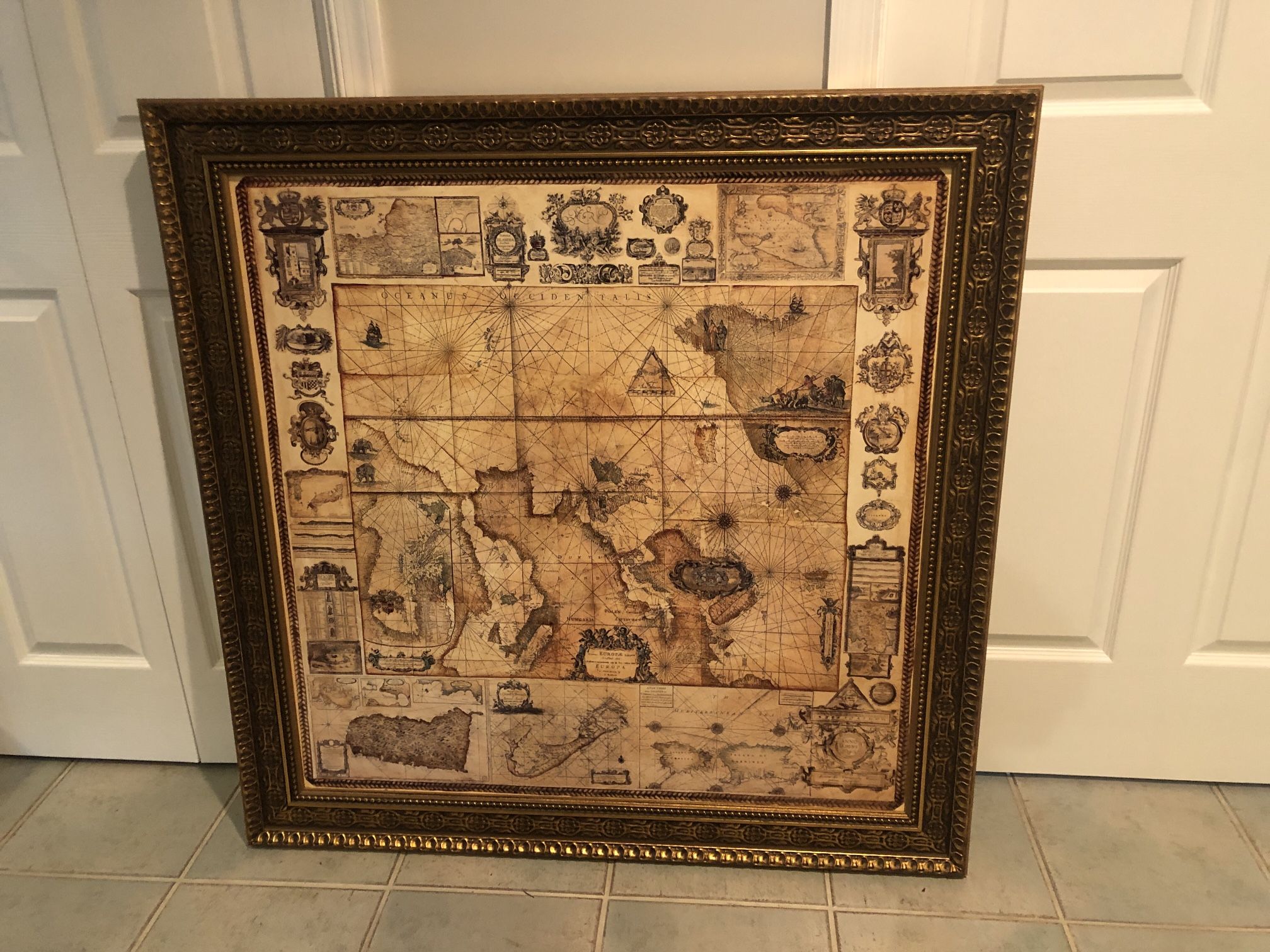 Large Wall Decor | Lost World, Map, Explorer