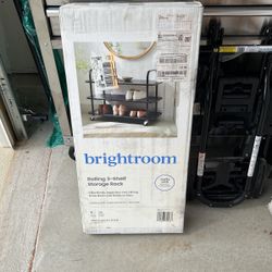 Rolling 3-Shelf Storage Rack