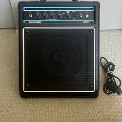 Acoustic AG15 Acoustic Guitar Amp With Power Cord, Works Great