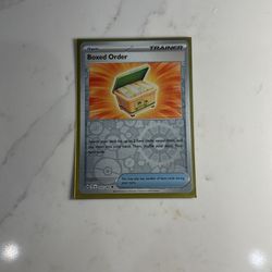 Reverse Holo Boxed Order Pokémon Card