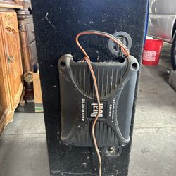 Dual 460W Amp + Subwoofer Box (No Subs) 