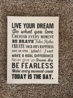 Inspirational Small Canvas Print