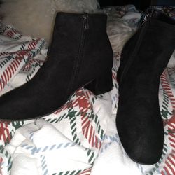 Women's Black Ankle Boots Size 8.5