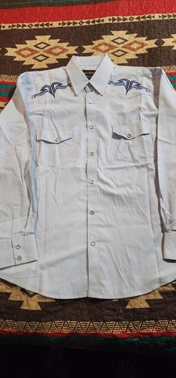 Liquidwest Western wear Long Sleeve pearl button  embroidered