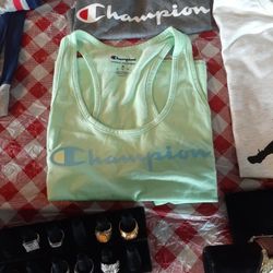 ladies champion spaghetti strap shirts