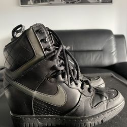 Nike Dunk Sky Sneakerboot High Black Wedge | Size Women 6