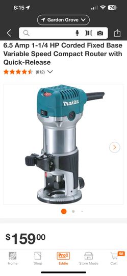 Makita 6.5 Amp 1-1/4 HP Corded Router