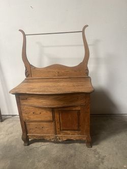 Antique Oak Nightstand Commode Dresser