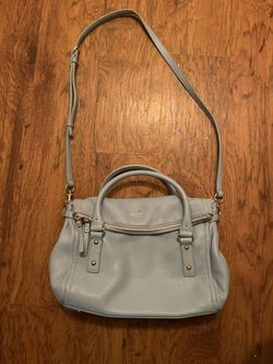 Kate Spade Light Blue Crossbody Purse Medium Size 