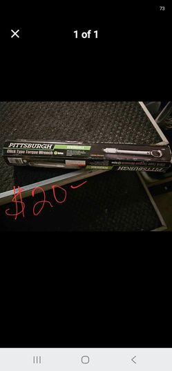 Pittsburgh Reversible Click Type Torque Wrench