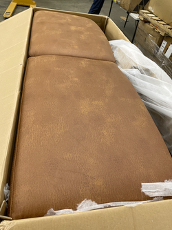 Brinna Contemporary 84" Upholstered Button-tufted Sofa with Metal Legs by Wade Logan®
