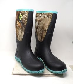 womens Size 11 (fits mens 9-9.5) TIDEWE Rubber Boots, Waterproof Rain Boots