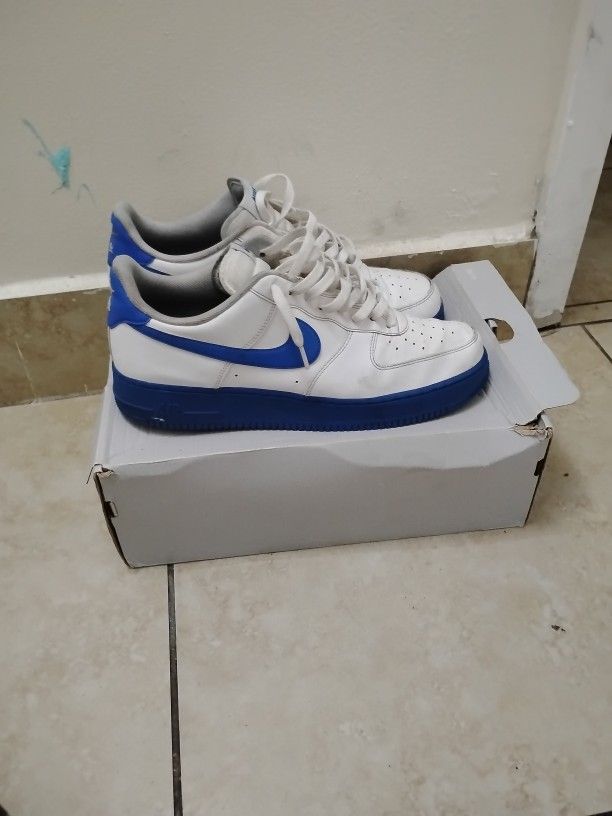 Air Force 1 White And Blue Size 12