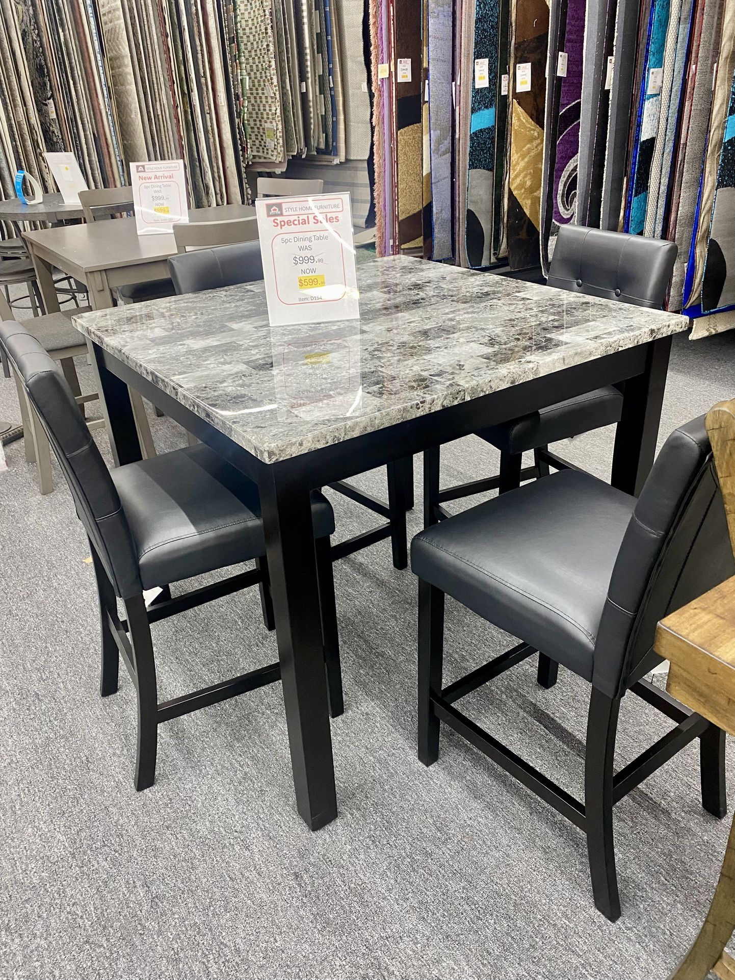 5pc Dinning Table Set $599
