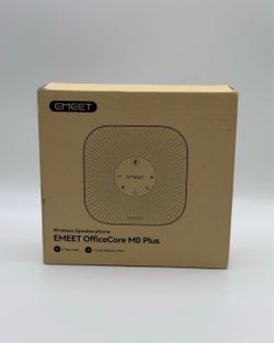 EMEET Conference Speakerphone M0 Plus Bluetooth USB-C 360 AI Mics Black