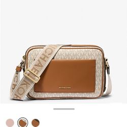 Michael Kors Maeve Large Signature Logo Crossbody Bag