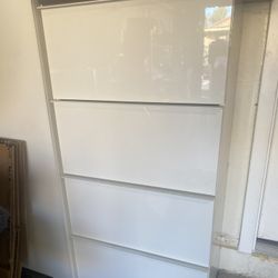 IKEA GODMORGON High-Gloss White Bathroom Cabinets – Set of 4