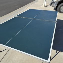 Ping pong table.