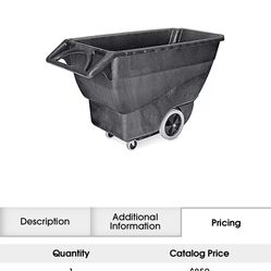 LIKE NEW - One Time Used Rubbermaid® Structural Foam Utility Tilt Truck