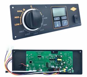 Control Panel Replacement for Oklahoma Joe's Gen 1 Rider Pellet Grill Control Board Digital Thermostat for Oklahoma Joe's Rider 600/900/Deluxe 1200 Pe