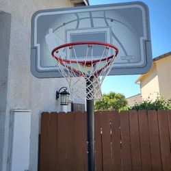 Gray lifetime basketball Hoop
