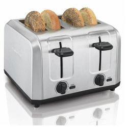Hamilton Beach Brushed Stainless-Steel 4-Slice Toaster - Silver