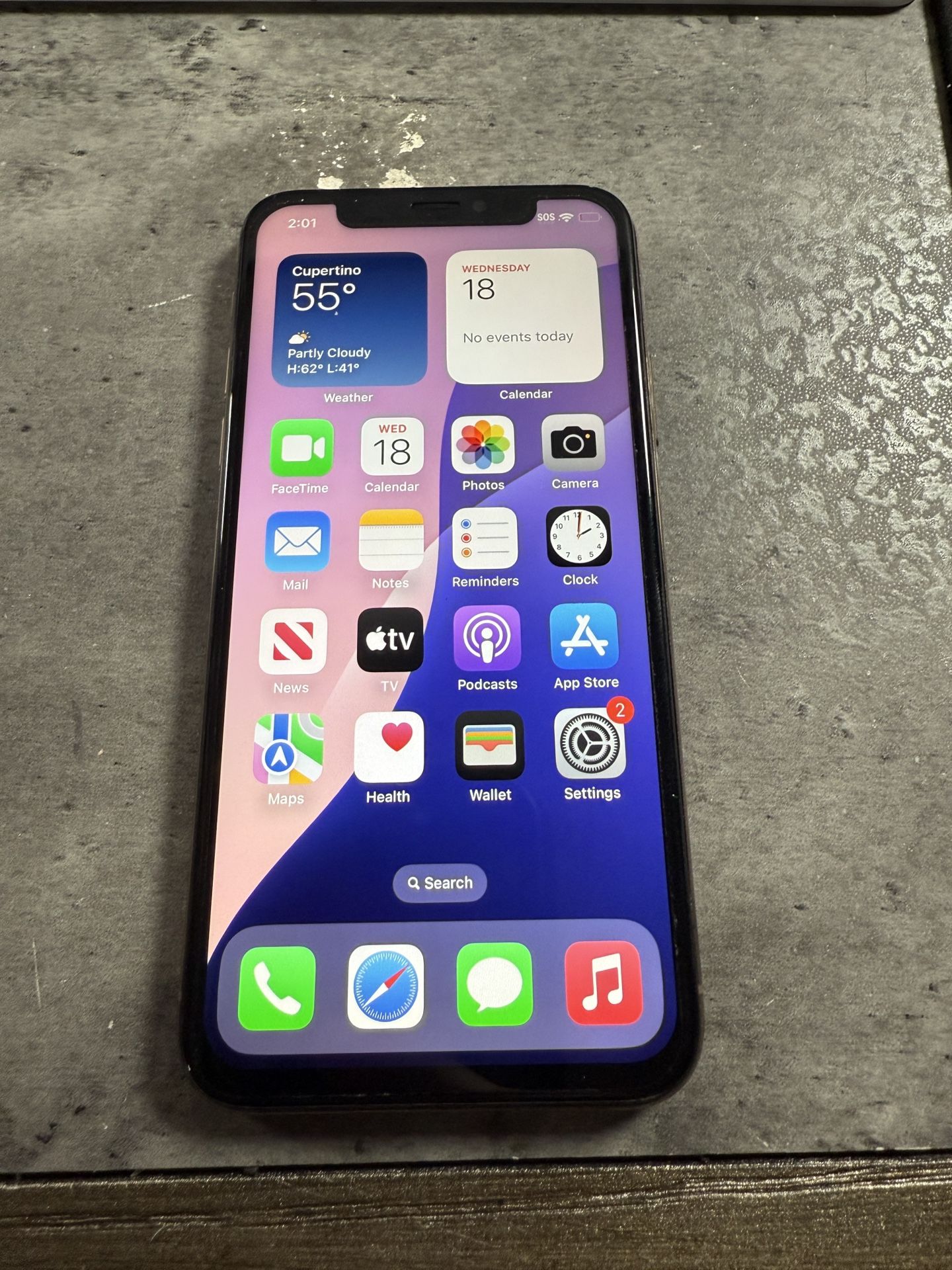 64 GB iPhone XS, Verizon, AT&T, T-Mobile, unlocked
