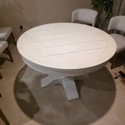 Round Dining Table With Extender 