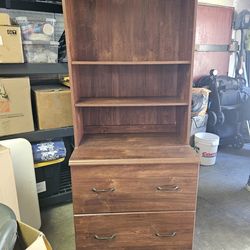 Hutch Bookshelf/File Cabinet