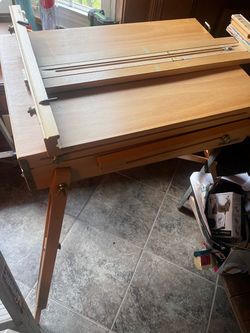 Wooden Artist French Easel with Storage