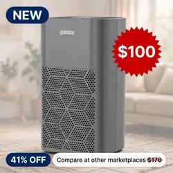 Air Purifiers For Pets, Ganiza Air Purifiers For Home Large Room Up to 1077 Sq Ft, PM2.5 Monitor H13 HEPA Removes 99.97% Pet Hair Smoke Pollen Air Pur