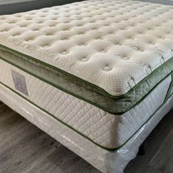 Full Organic Elite Superior Hybrid Cool Gel Memory Foam Pillow Top 14inch Mattress!