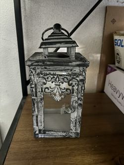 Little Gray Vintage Lantern Home Decor Antique 