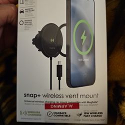 Wireless Charging Pad With  Car Vent Mount 