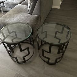 Glass Top End Tables
