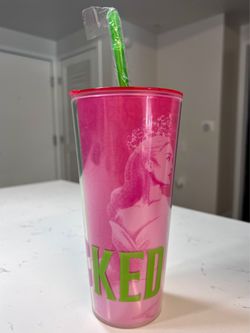 Wicked X Cinemark Glinda & Elphaba Tumbler With Straw NEW